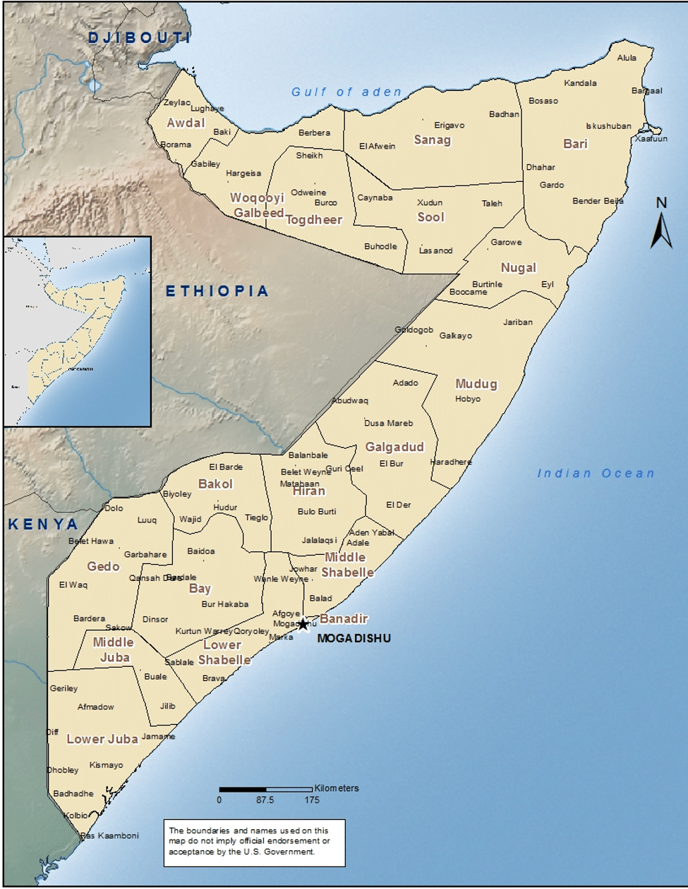 Somalia Map